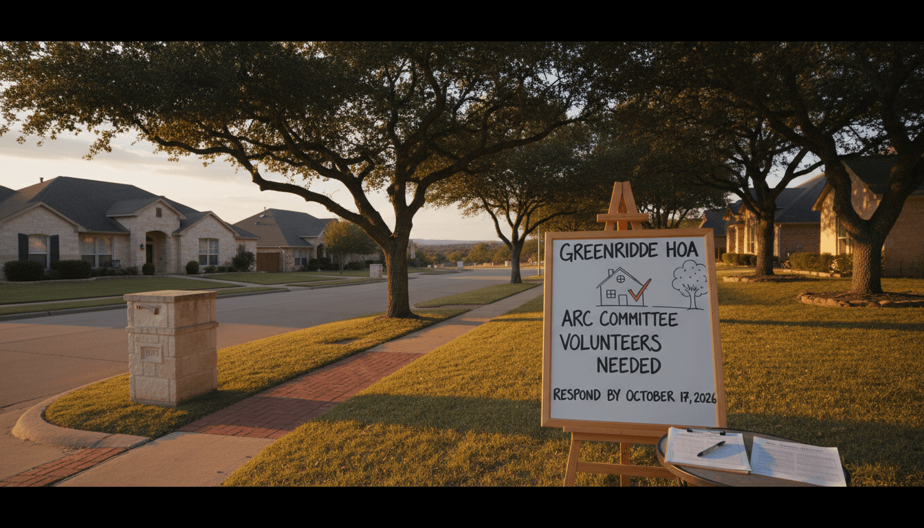 ARC Committee Volunteers Needed – Respond by October 17, 2026
