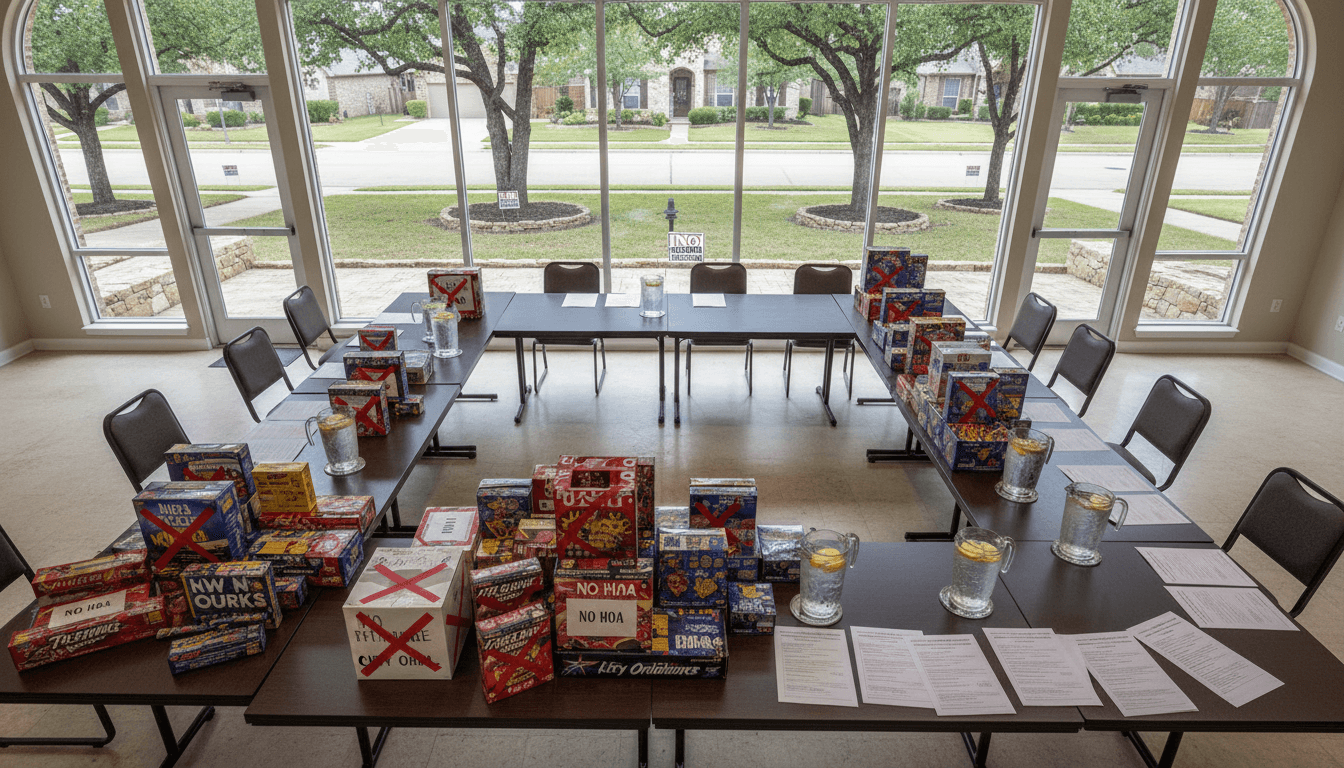 Fireworks Prohibited by HOA Restrictions and City Ordinance